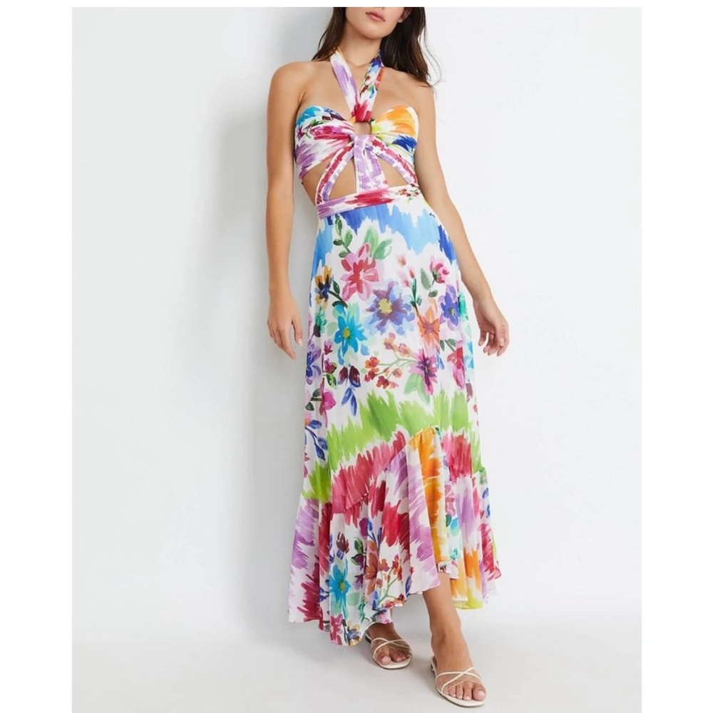 PatBo Bloom Cut-Out Maxi Dress